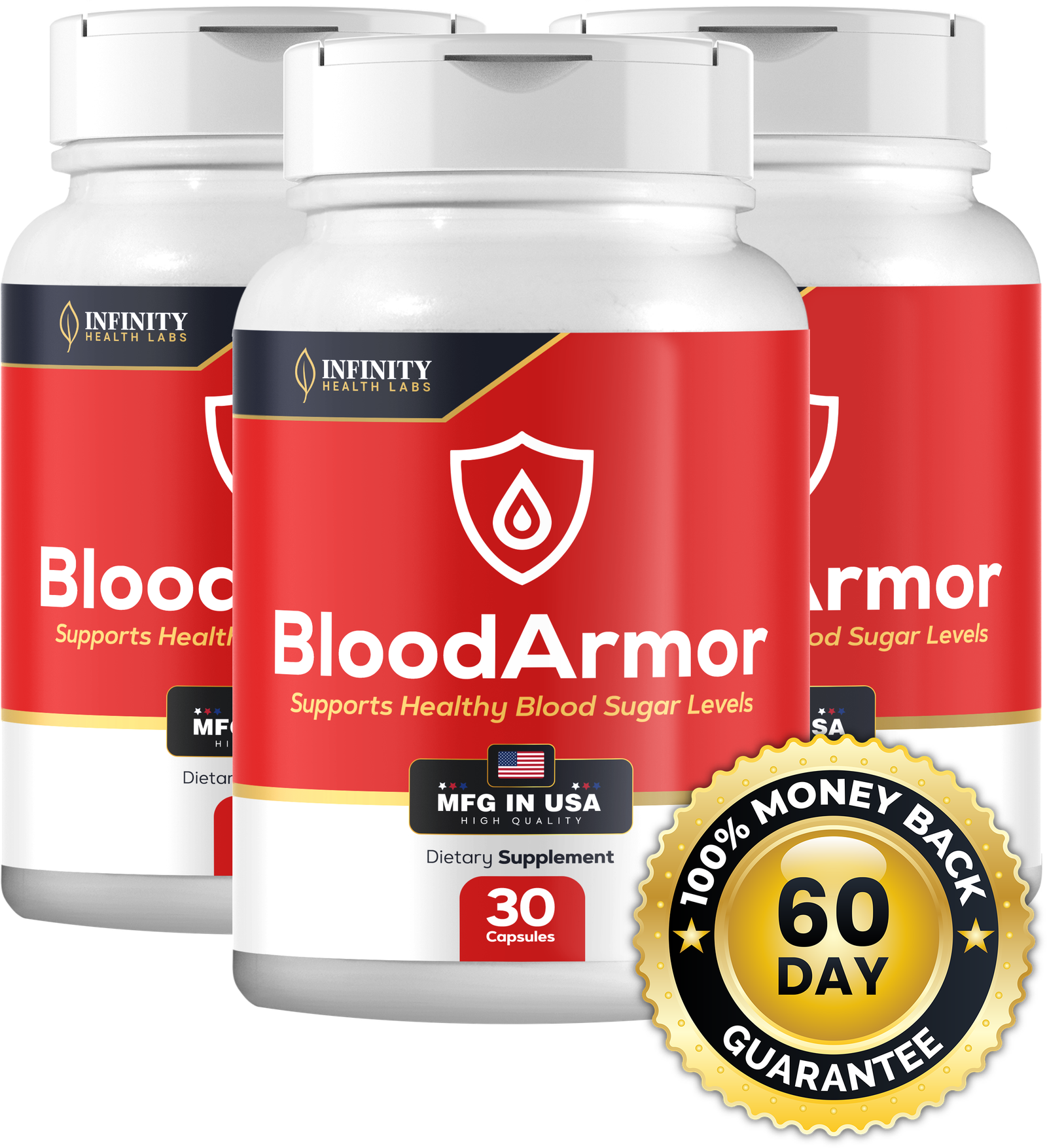 Blood Armor three-bottle promotional product image