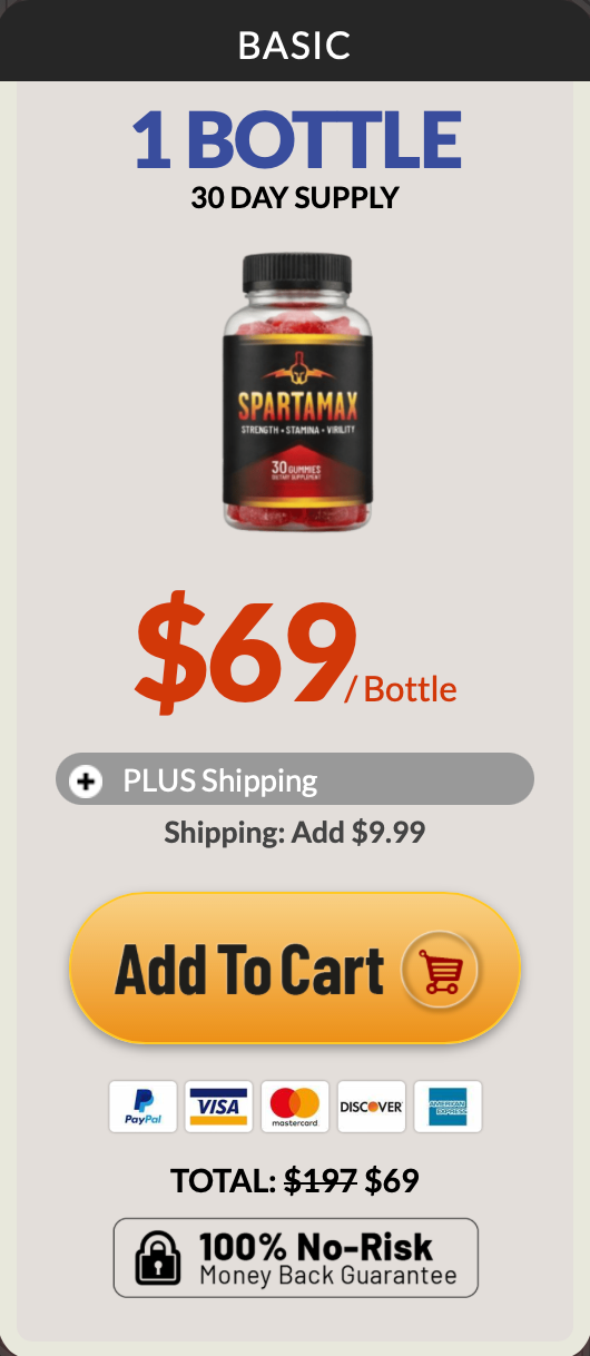 Seller-supplied one bottle Spartamax package