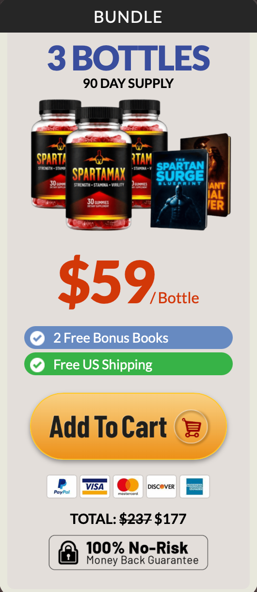 Seller-supplied three bottle Spartamax package